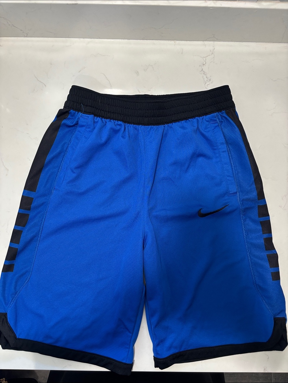 Nike Royal Blue and Black Performance Shorts